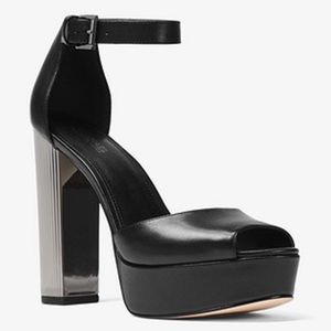 Michael Kors Paloma Leather Platform Sandal
